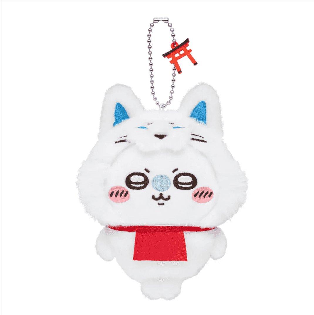 Chiikawa Mogumogu Honpo Fushimi Inari Taisha Limited Mascot Holder - Momonga