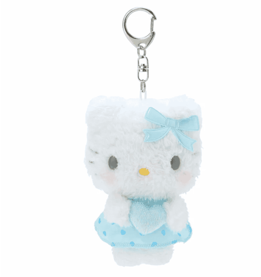 Hello Kitty Blue Dreaming Angel Series Plush Keychain