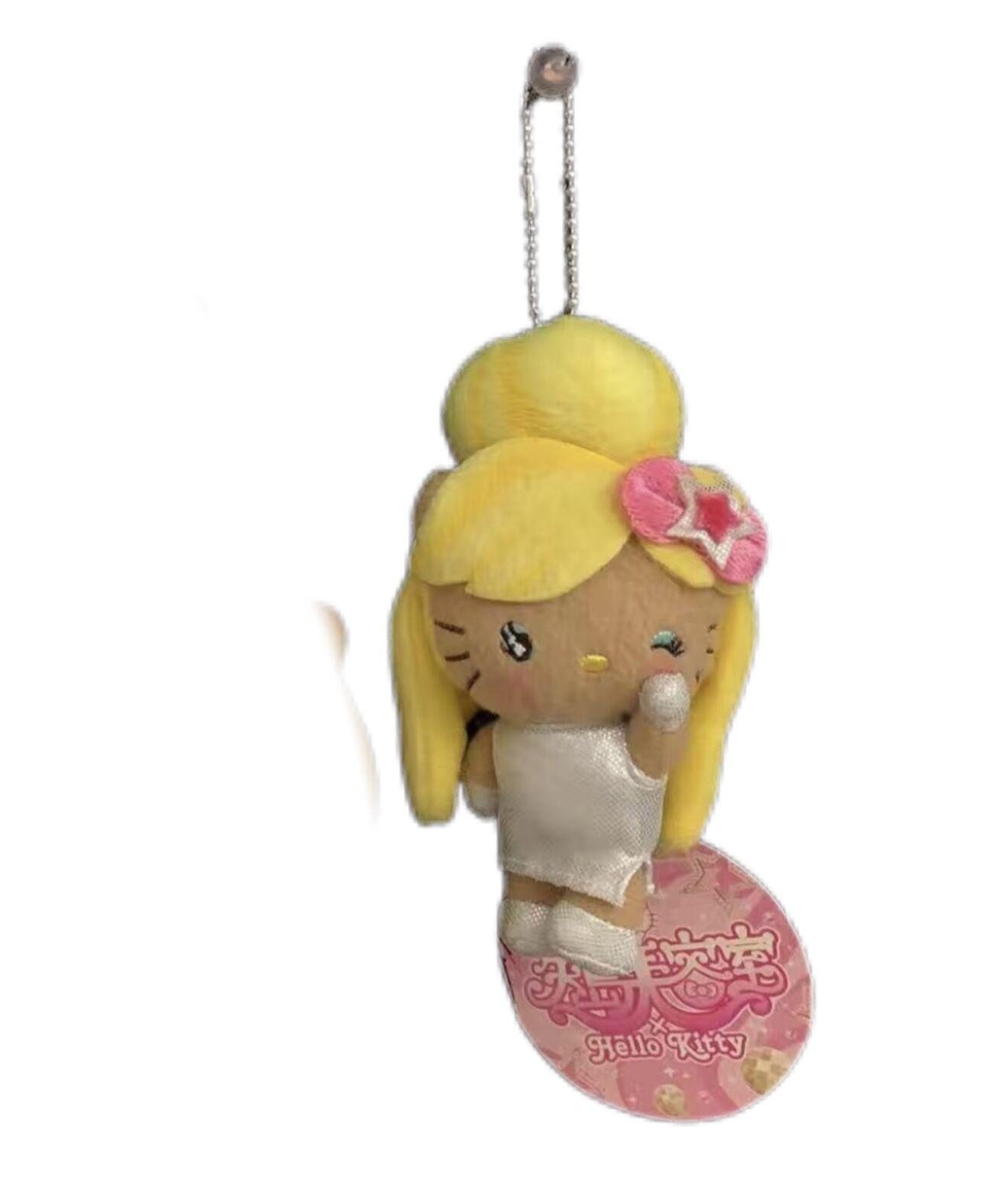 Vintage Sanrio Hello Kitty Yajima Beauty Salon Tanned Plush Charm