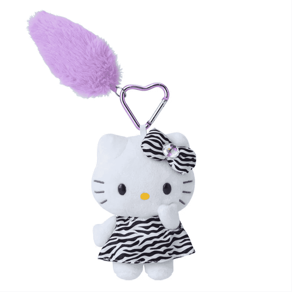 Sanrio NIC Hello Kitty Tail Zebra Print Charm